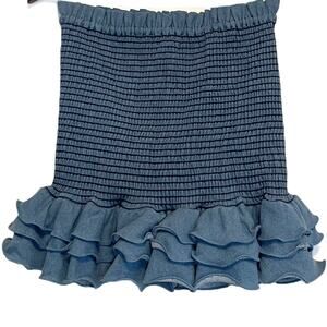 Petersyn NWT Barret Mini Skirt Rinse/Denim | REVOLVE